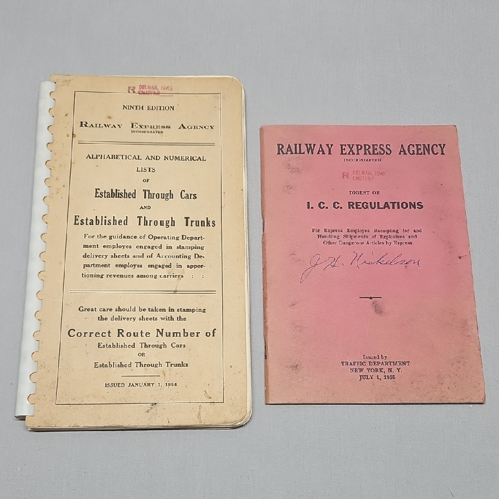 Railway Express Agency Established Through Cars & Trunks I.C.C. Regulations